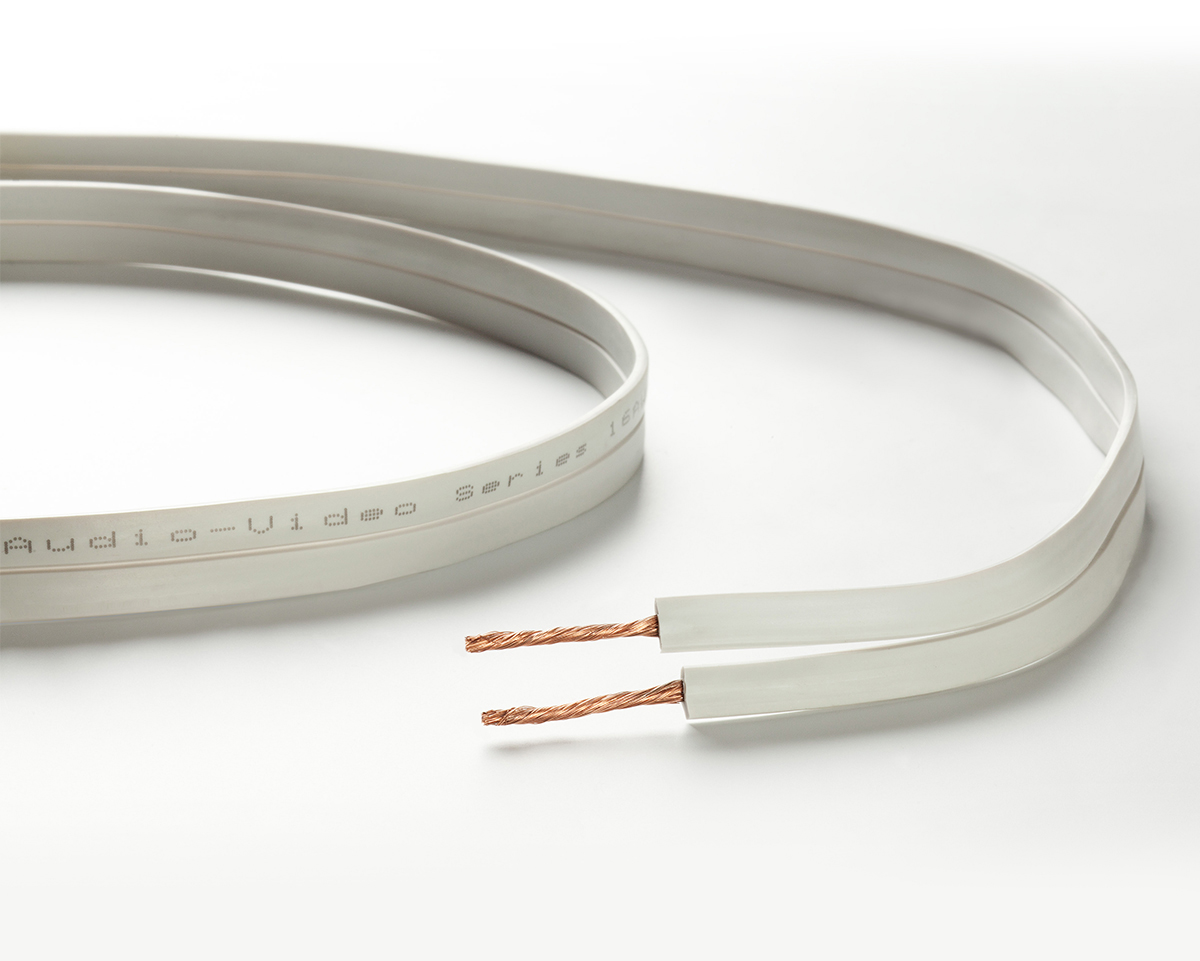 TAGA TAVC-16G 100M roll 16AWG FLAT Speaker Cable - Grey